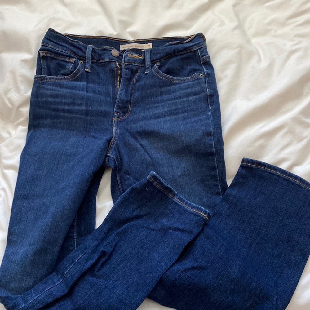 Levi’s 724 High Rise Straight Crop Jean - Size 25